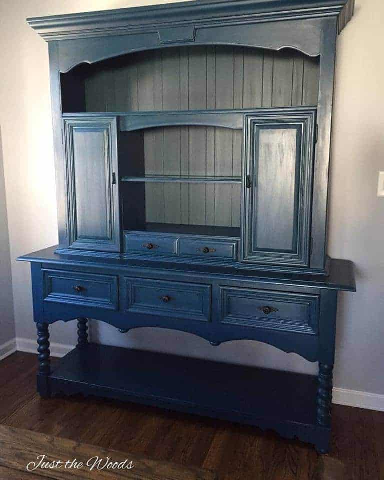 The Best of Red, White & Blue Painted Furniture by Just the Woods / A patriotic inspired collection of red, white & blue painted furniture makeovers. Painted dressers, painted buffets, sideboard, and kitchen island