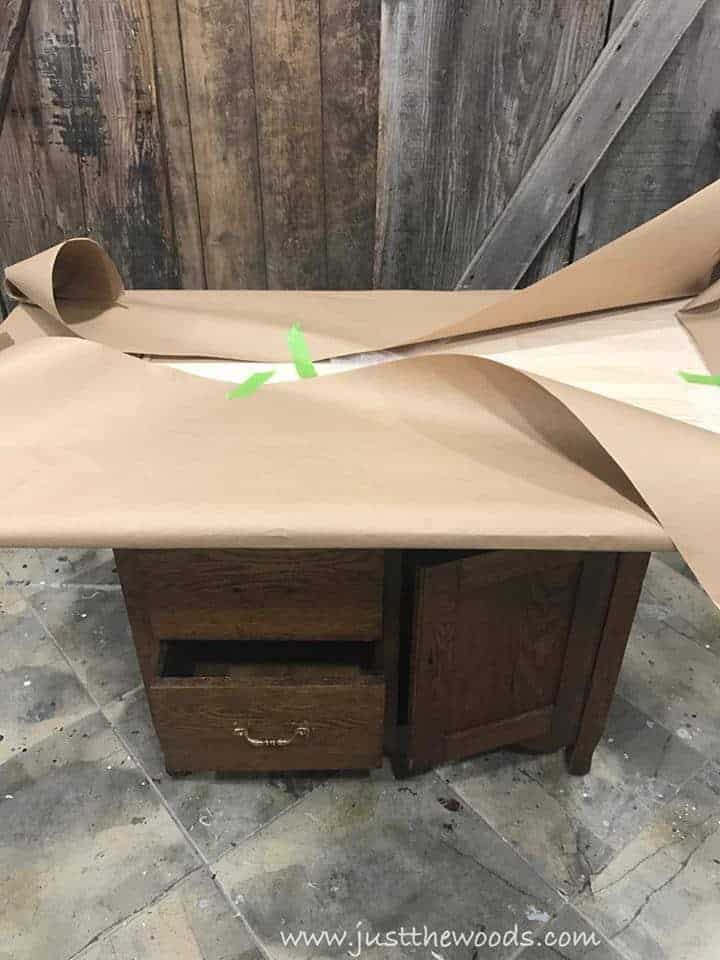 How to Build a New Table Top for Old Furniture , create template