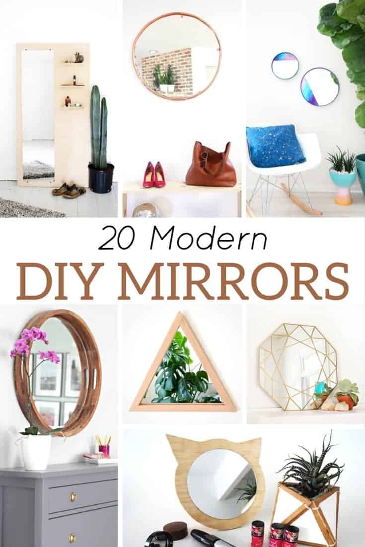 diy modern mirrrors