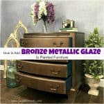 How to Add Bronze Metallic Glaze to Painted Furniture