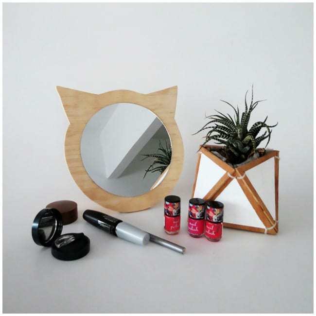 cat mirror, diy mirror