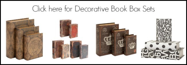 decorative book box sets, faux books, fake books