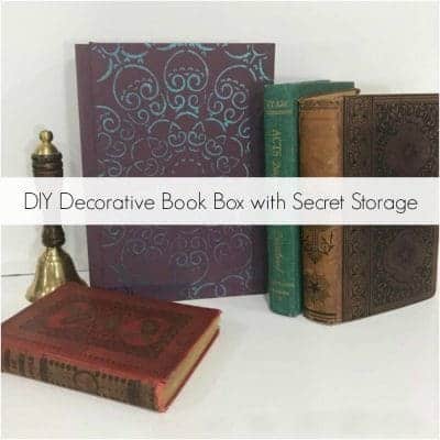 diy fake book with compartment