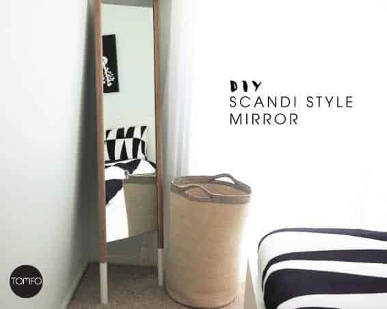 scandi mirror, floor mirror, modern mirror