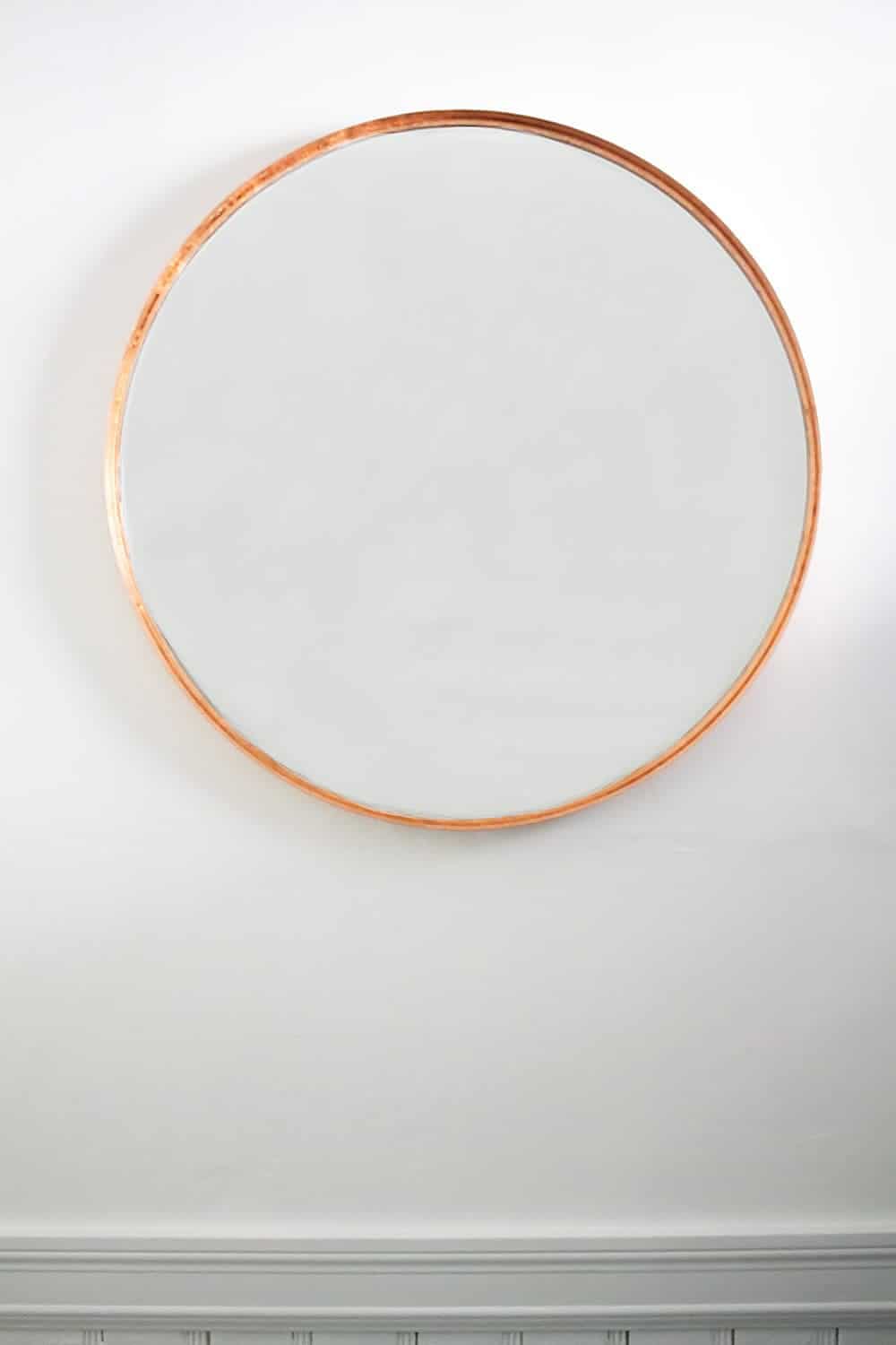 simple copper mirror