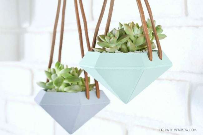 cricut projects, hanging planters, diy