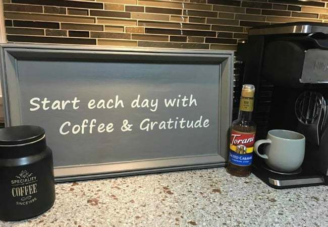 diy coffee bar sign, cricut project