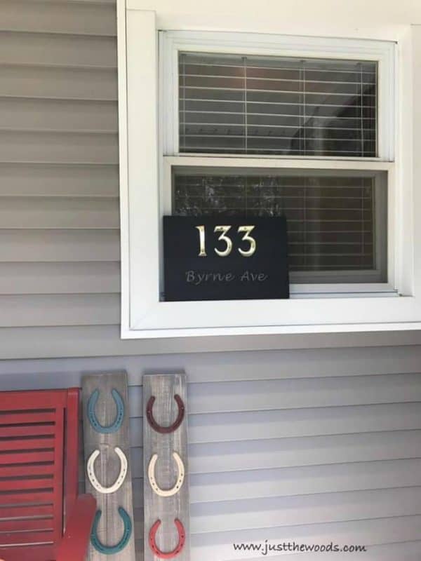 6 Super Easy Steps to Make a Custom Address Plaque