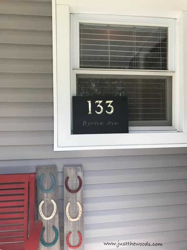 diy custom address plaque