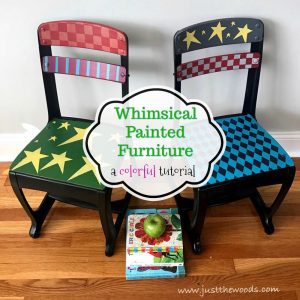 whimsical painted chairs