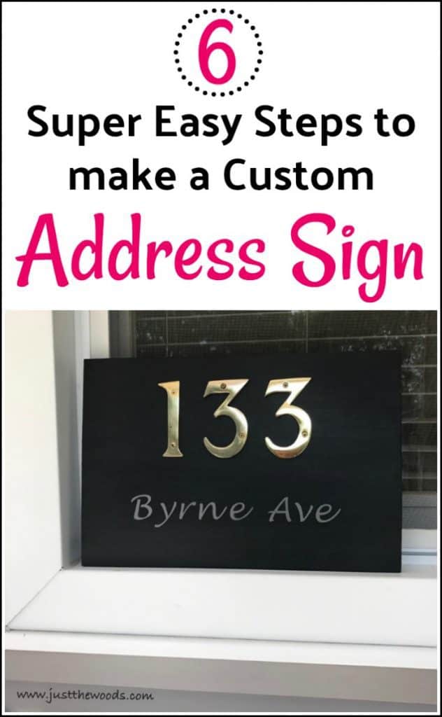 6 Super Easy Steps to make a Custom Address Plaque