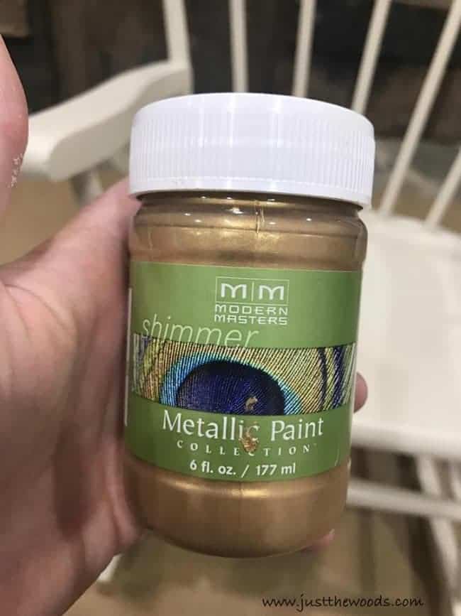 gold paint, modern masters, metallic gold paint