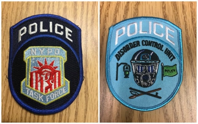 nypd police patches