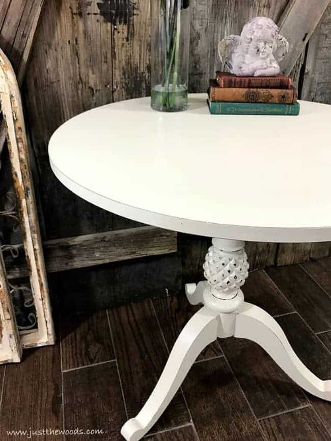 how to repaint furniture, painted pedestal table