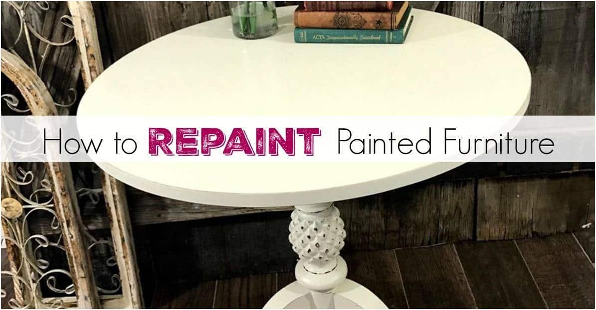 repainting furniture with chalk paint