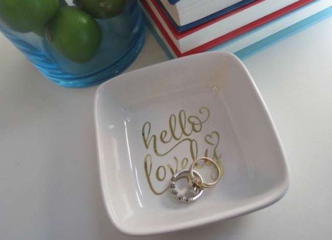 ring dish, cricut