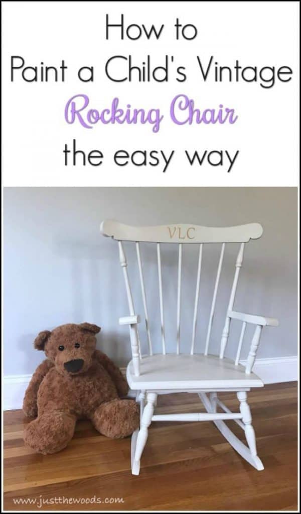 How to Paint a Rocking Chair with Spindles the Easy Way