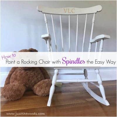 How to Paint a Rocking Chair with Spindles the Easy Way