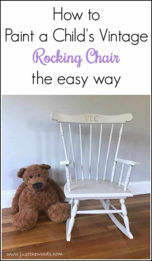 Unfinished child's top rocker