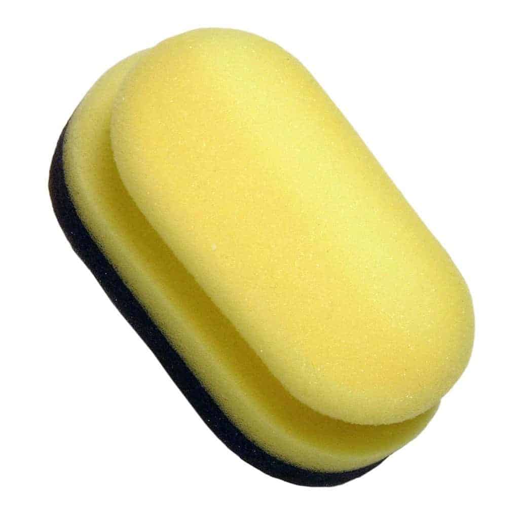 yellow sponge to apply sealer, detailer sponge, sponge to apply clear sealer