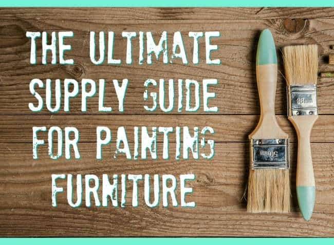 supply list for painting furniture