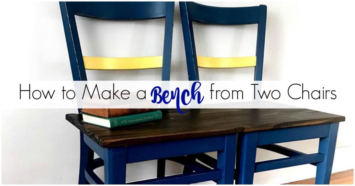 How to Make a DIY Bench from Chairs - Repurpose Project