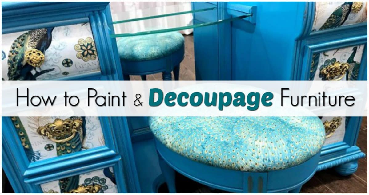 decoupage drawers