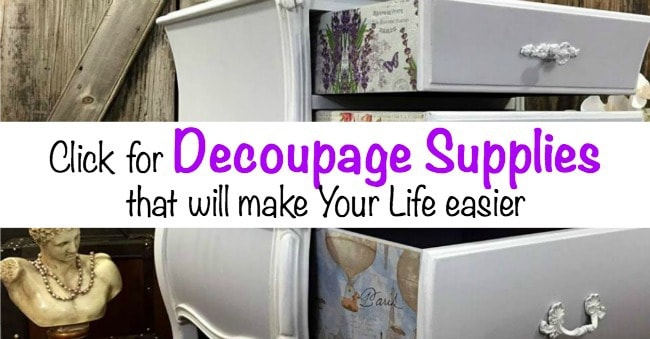 decoupage supplies, where to find decoupage supplies, what do i need to decoupage