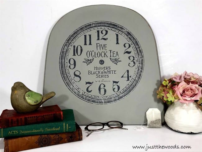 repurpose, dixie belle, chalk paint, image transfer sign, diy sign, clock image transfer