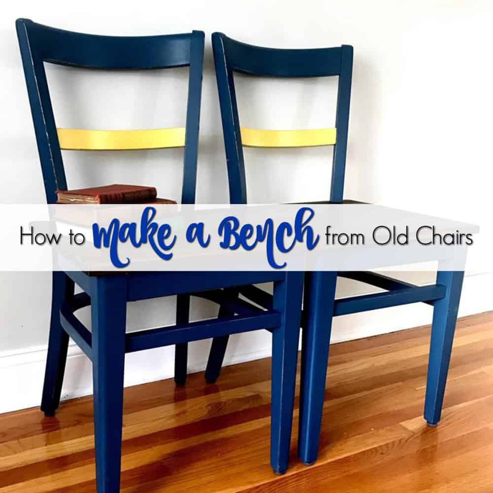 How to Make a Unique Bench from Chairs Repurpose Project