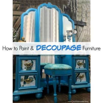 how to decoupage fabric