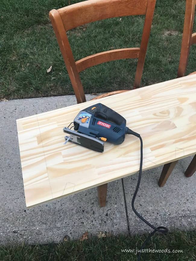 jig saw, ryobi power tools, power tool challenge, how to build a wooden bench with back