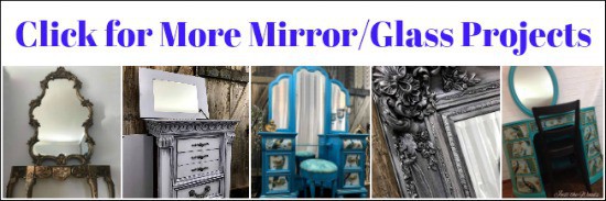 how to paint mirror, chalk paint mirror frame