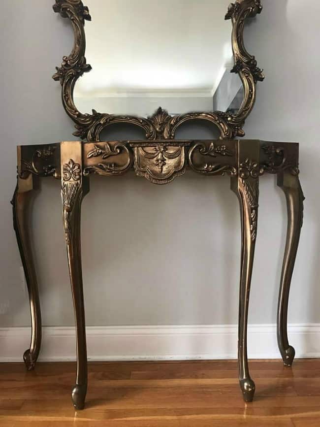 ornate furniture, distress furniture, painted table