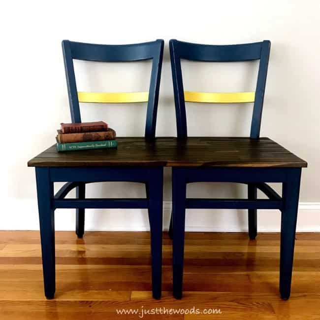 two wooden chairs to make a bench, how to make a bench from old chairs, diy wooden bench