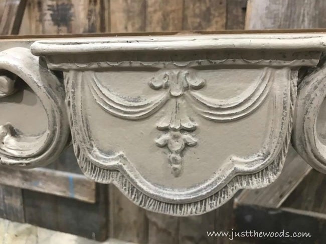 how to distress furniture, antique furniture, age painted furniture, make paint look worn, wet distress painted furniture