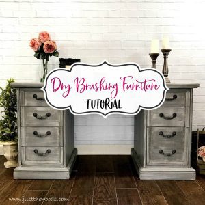dry brushing furniture tutorial