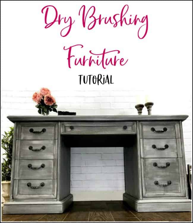 furniture painting technique dry brush