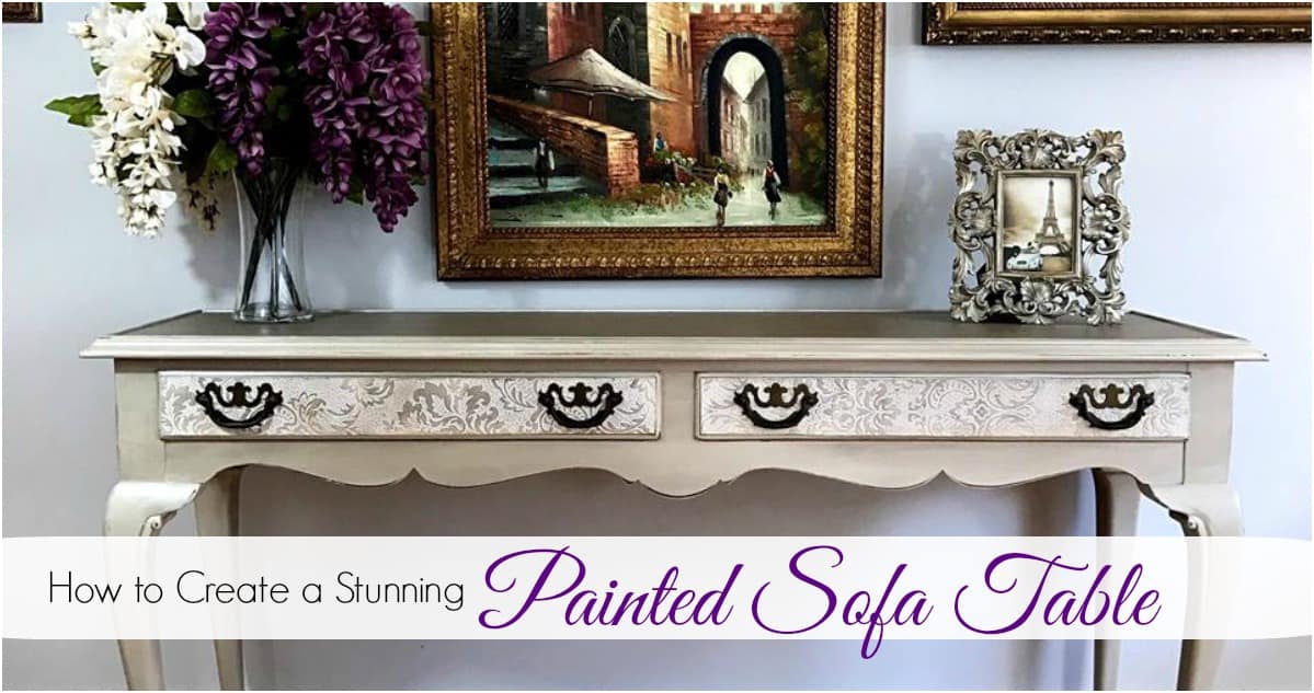 How to Create a Stunning Painted Sofa Table
