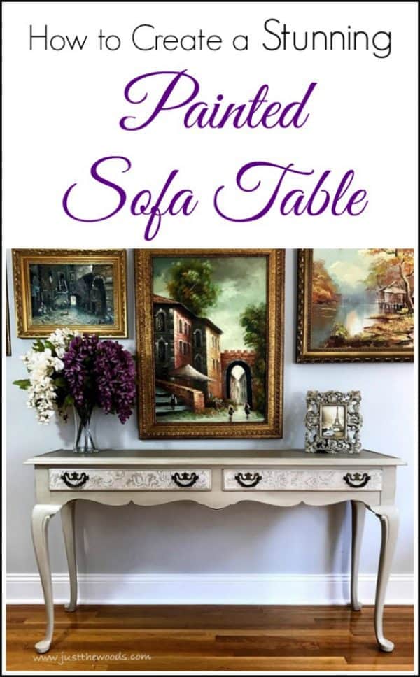 How to Create a Stunning Painted Sofa Table