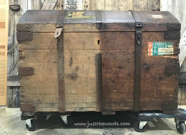 Restoring an Antique Steamer Trunk