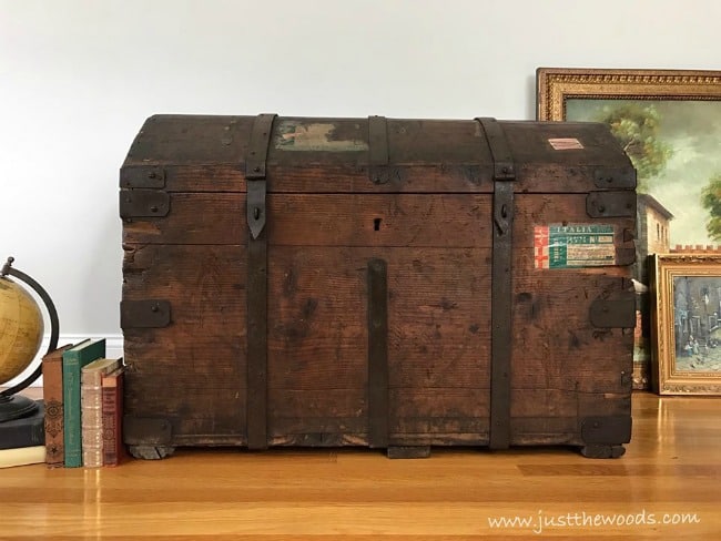 what is a steamer trunk, antique steamer trunk restoration