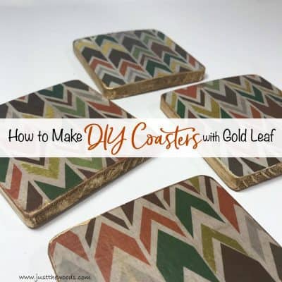 How to Make Easy Handmade DIY Coasters with Gold Leaf