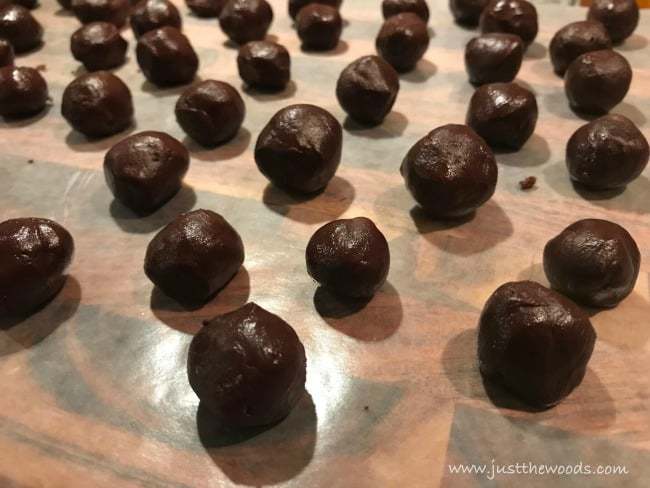 chocolate balls, rich chocolate dessert, chocolate rum balls