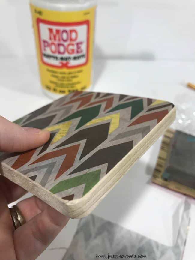 how to decoupage, decoupage wood coasters, diy coasters