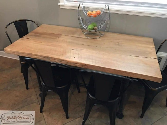 diy kithchen projects, kitchen table, diy farm table, reclaimed barn wood table, diy build table