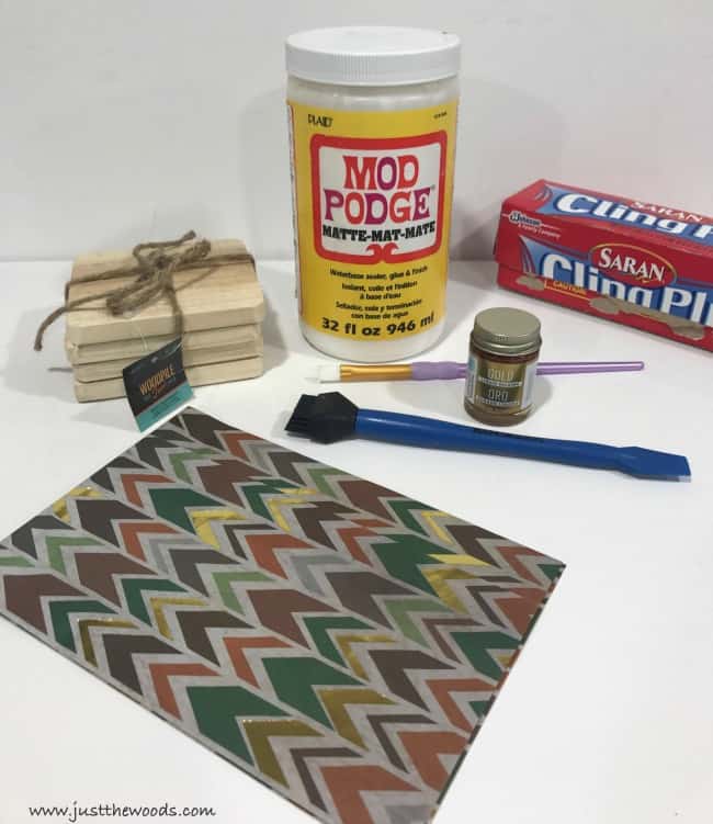 decoupage supplies, diy coasters, how to make coasters, diy wood coasters