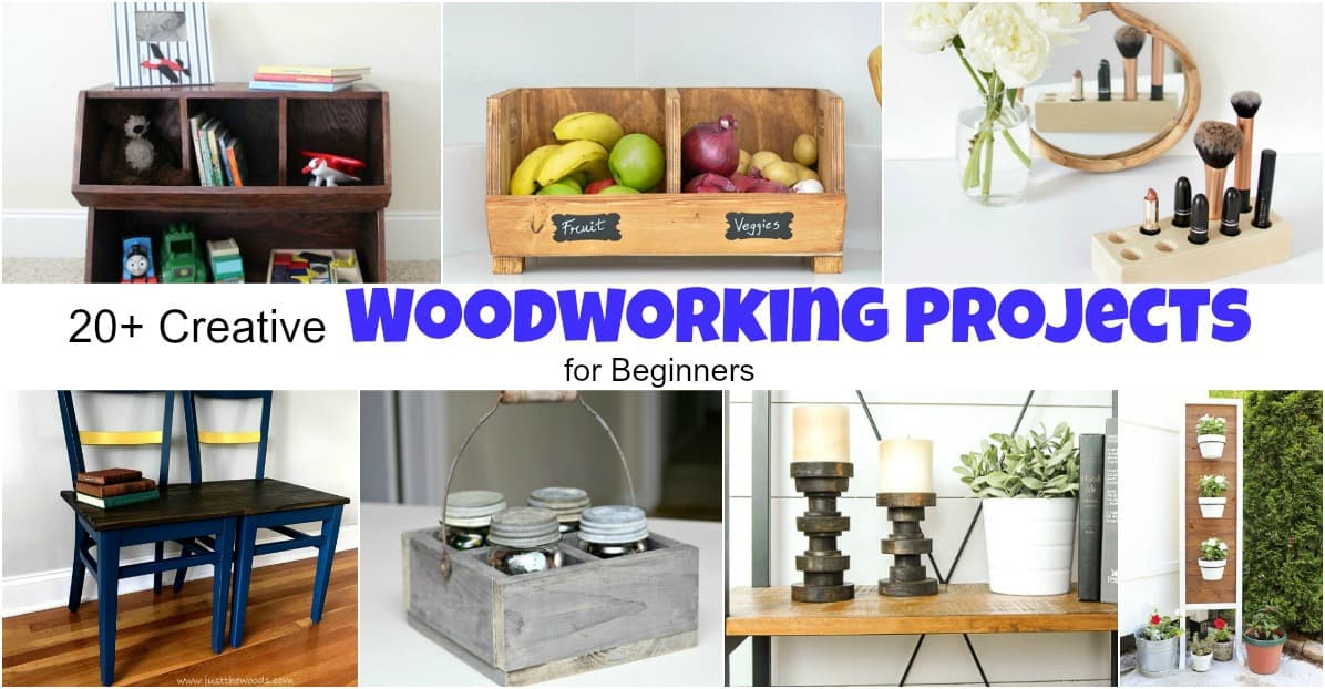 20 Creative Beginner Woodworking Projects for the Serial DIYer