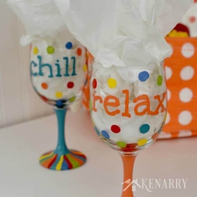 hand painted wine glass, wine lovers, painted wine glasses