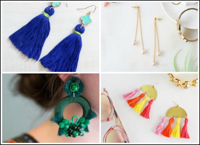 handmade jewelry, easy handmade jewelry, diy earrings, diy jewelry